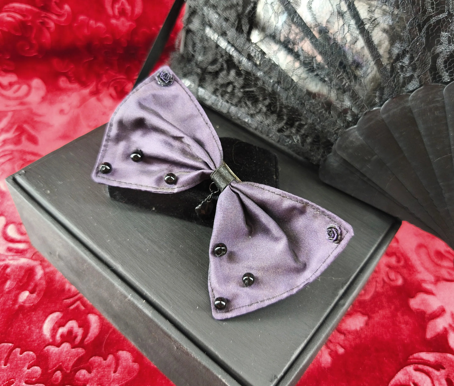 Accessoire cheveux gothique romantique violet