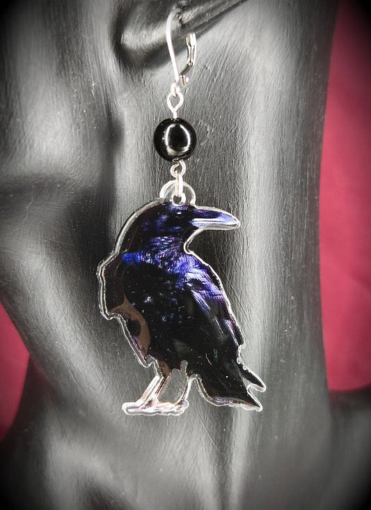 bijou gothique witchy en forme de corbeau