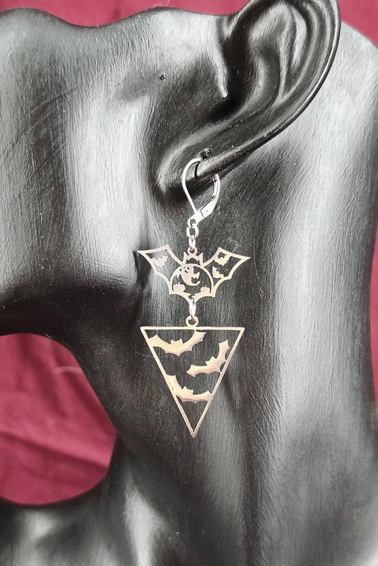 bijoux gothiques faits main en forme de chauve-souris