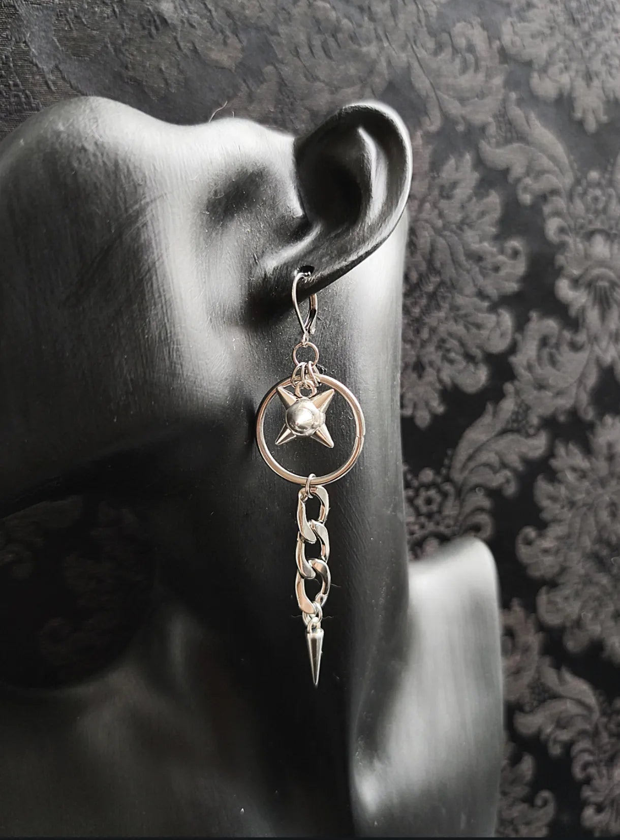 boucles d’oreilles étoile du matin goth