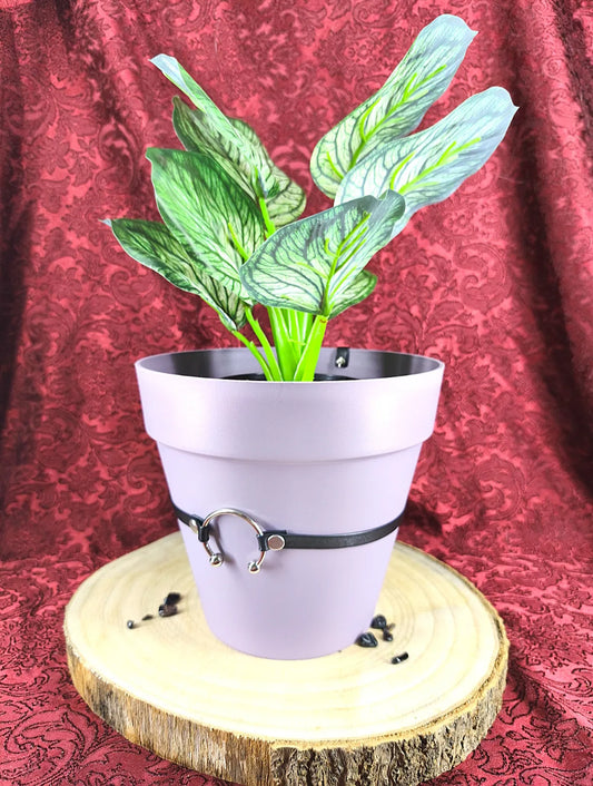 pot pastel goth avec anneau métallique